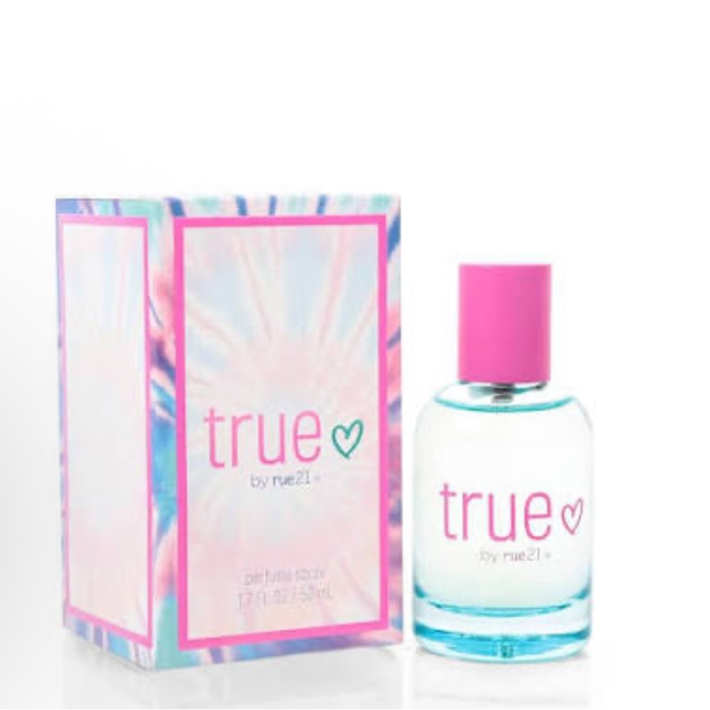 Rue21 True Perfume with Pink Cap and Tie-Dye Box